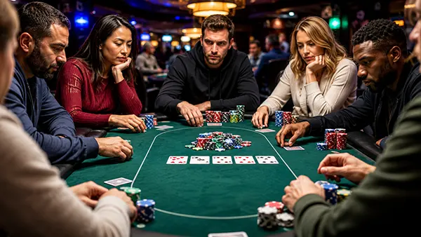 Üç oyunculu poker eli