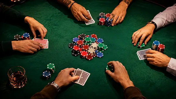Three-way poker hand